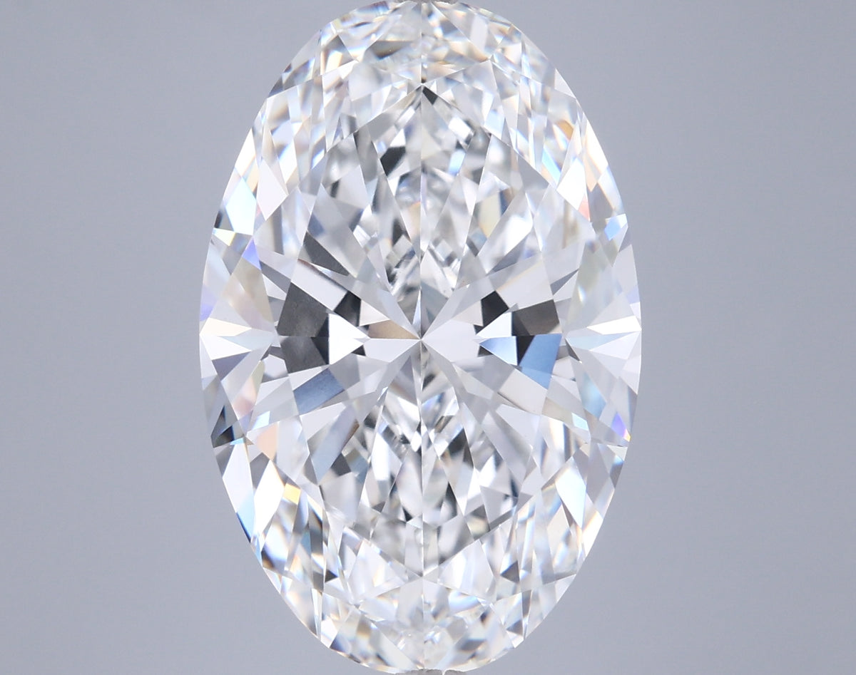 10.06 Carat Oval Shaped, Excellent Cut, F Color, VVS2 Clarity, IGI Certified Lab Grown Diamond
