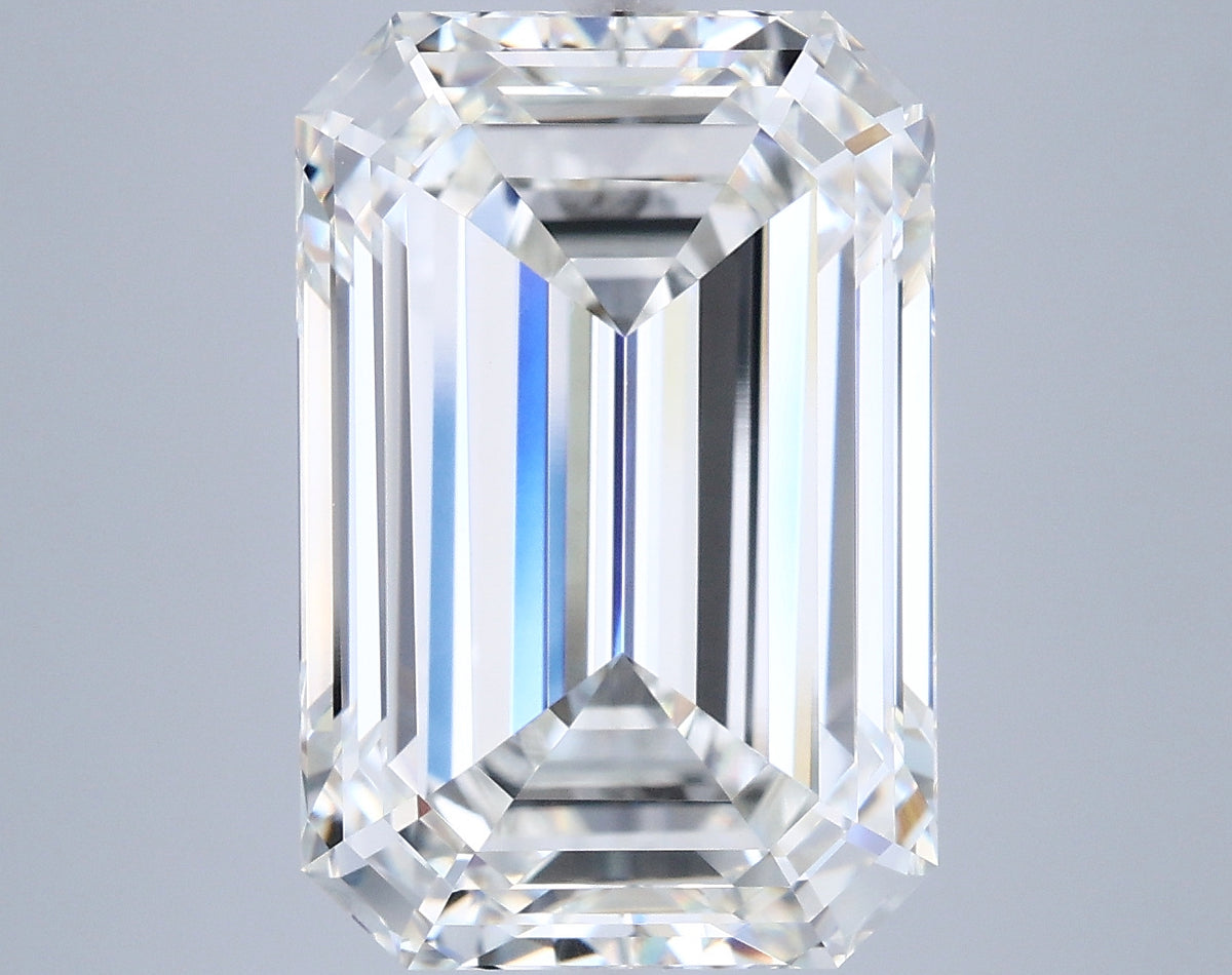 9.04 Carat Emerald Shaped, Ideal Cut, G Color, VVS1 Clarity, IGI Certified Lab Grown Diamond