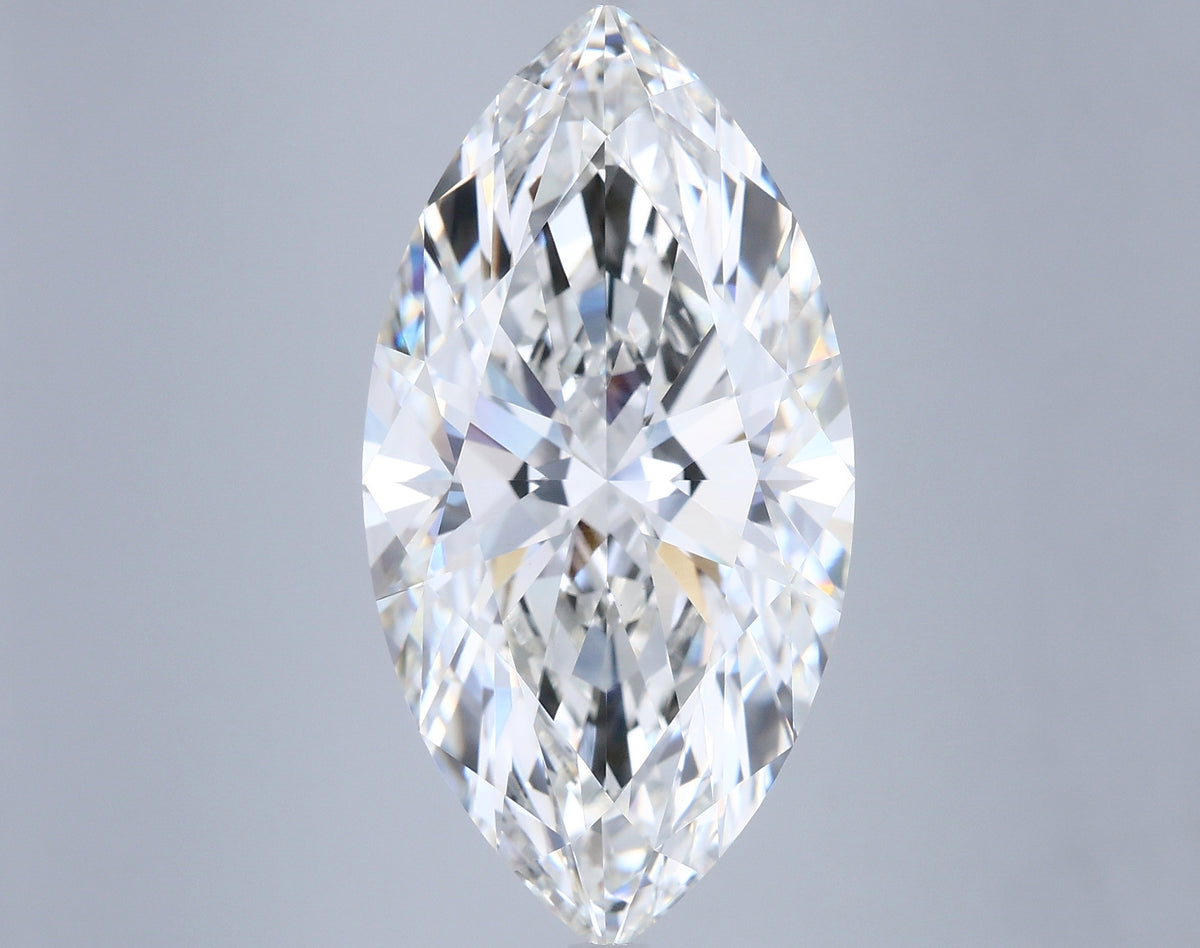 9.55 Carat Marquise Shaped, Ideal Cut, G Color, VVS2 Clarity, IGI Certified Lab Grown Diamond