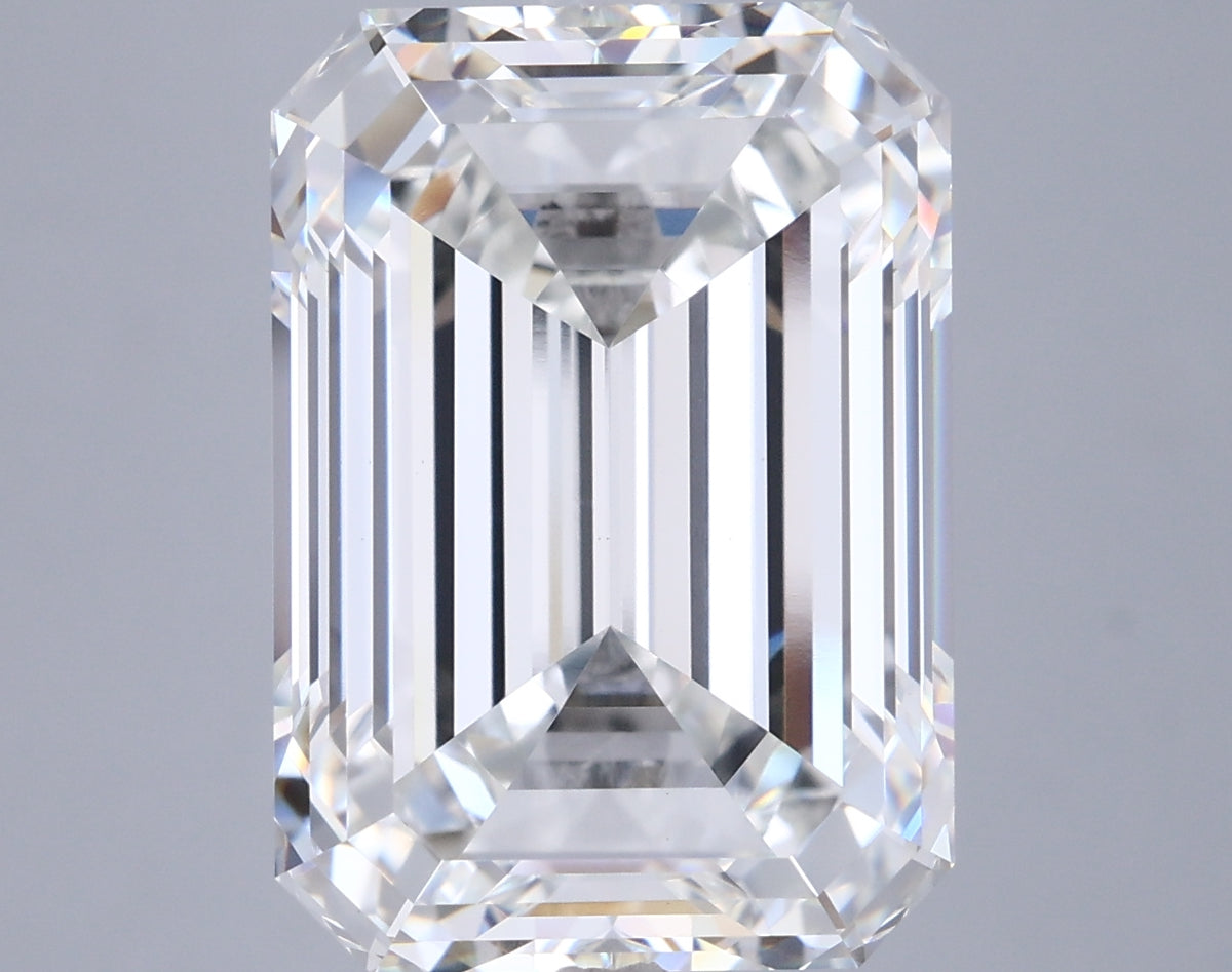 11.01 Carat Emerald Shaped, Ideal Cut, G Color, VVS2 Clarity, IGI Certified Lab Grown Diamond