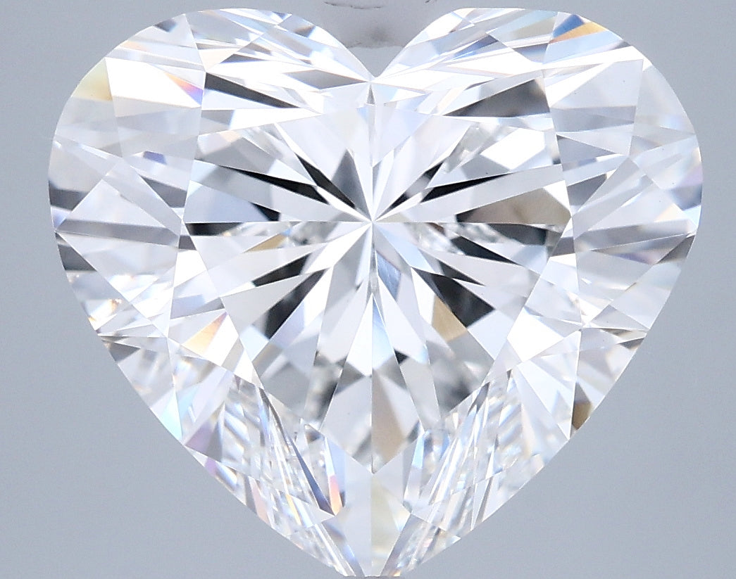 6.04 Carat Heart Shaped, Ideal Cut, E Color, VVS2 Clarity, IGI Certified Lab Grown Diamond