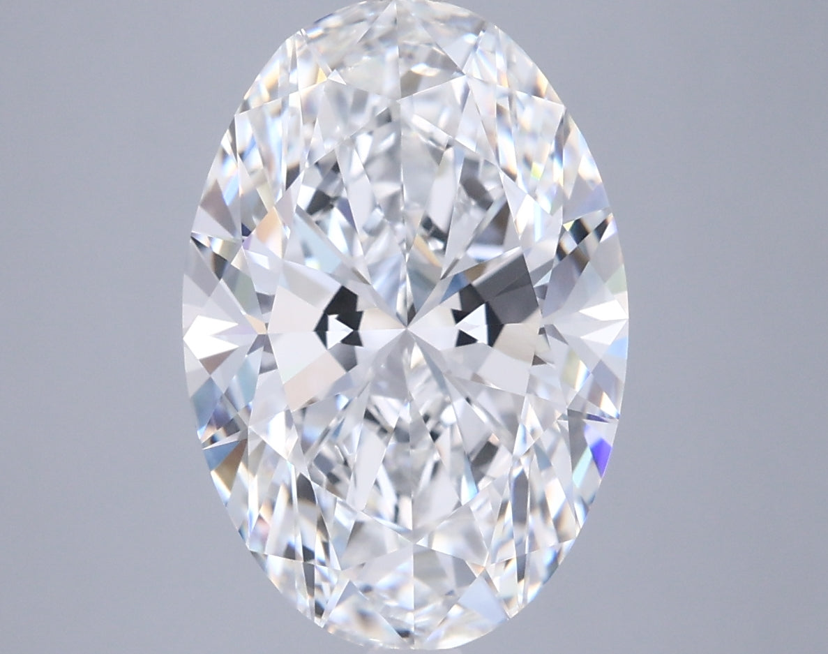 5.15 Carat Oval Shaped, Ideal Cut, D Color, VVS1 Clarity, IGI Certified Lab Grown Diamond
