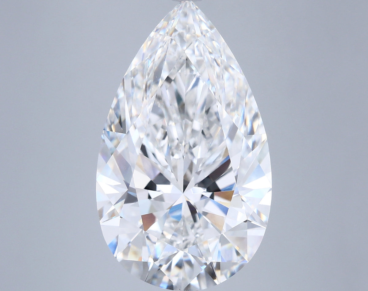 8.08 Carat Pear Shaped, Ideal Cut, E Color, VS1 Clarity, IGI Certified Lab Grown Diamond