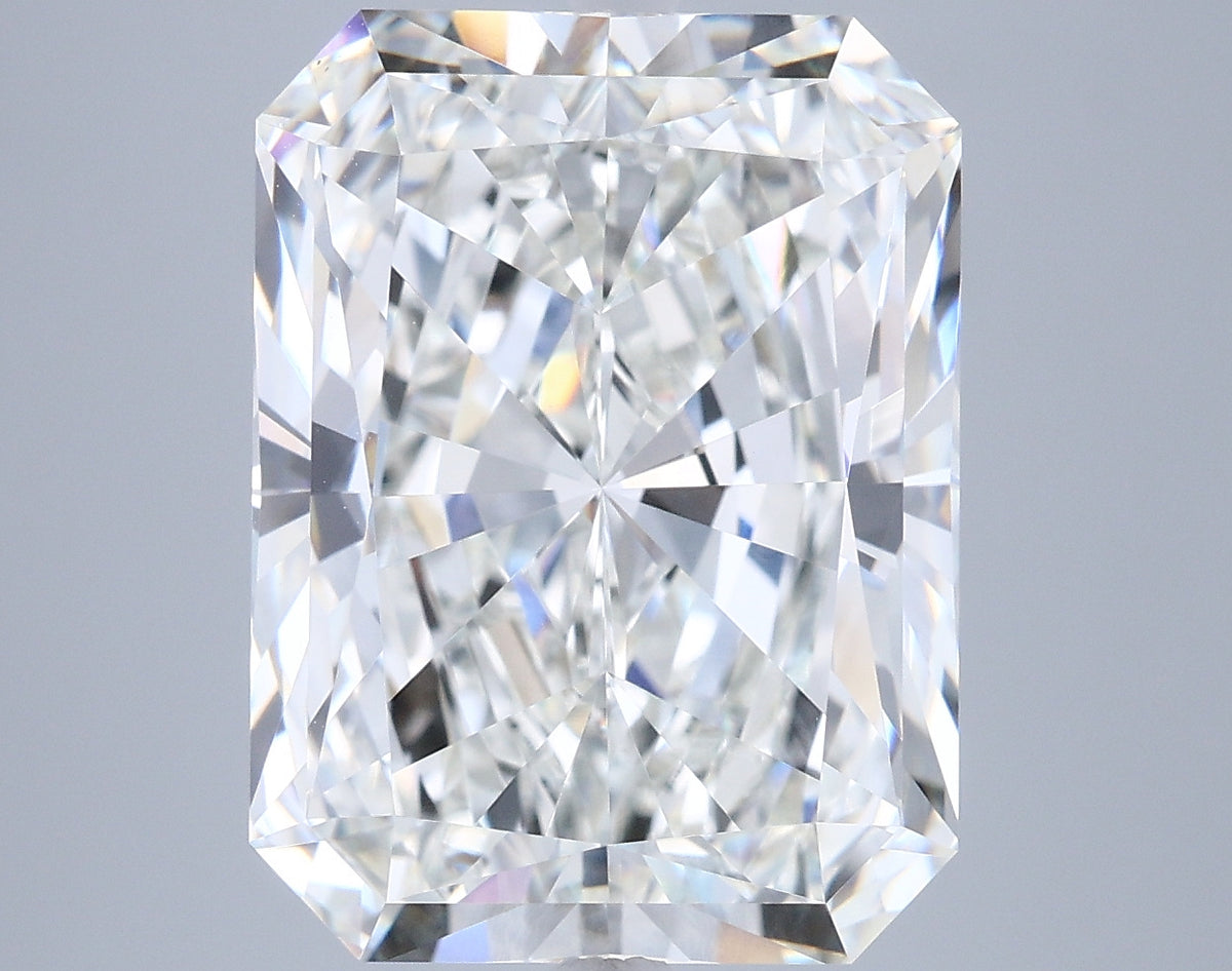 7.07 Carat Radiant Shaped, Ideal Cut, G Color, VVS2 Clarity, IGI Certified Lab Grown Diamond
