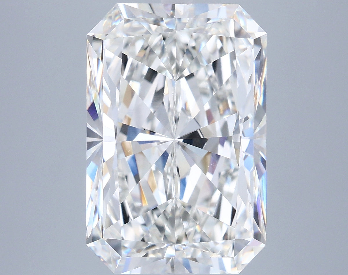 6.08 Carat Radiant Shaped, Ideal Cut, G Color, VVS2 Clarity, IGI Certified Lab Grown Diamond