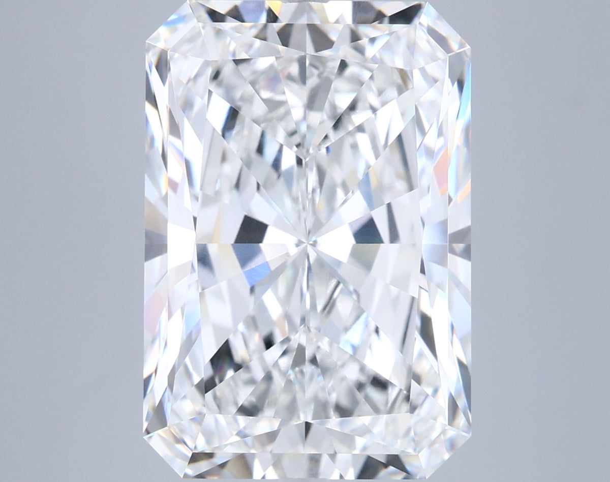 9.55 Carat Radiant Shaped, Ideal Cut, E Color, VVS2 Clarity, IGI Certified Lab Grown Diamond