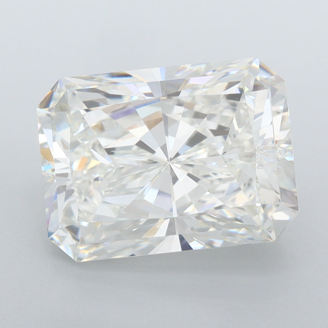 5.09 Carat Radiant Shaped, Ideal Cut, G Color, VVS2 Clarity, IGI Certified Lab Grown Diamond
