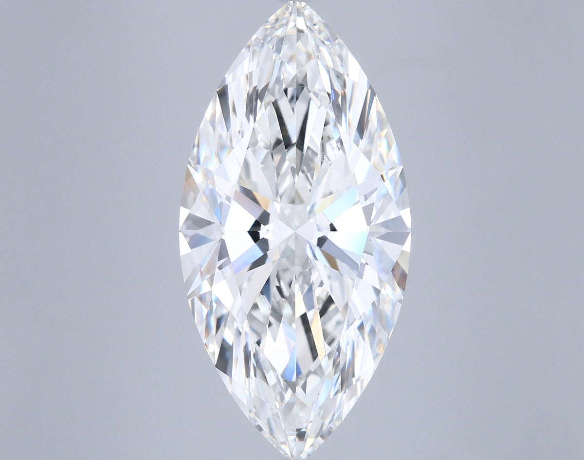 8.07 Carat Marquise Shaped, Ideal Cut, G Color, VVS2 Clarity, IGI Certified Lab Grown Diamond