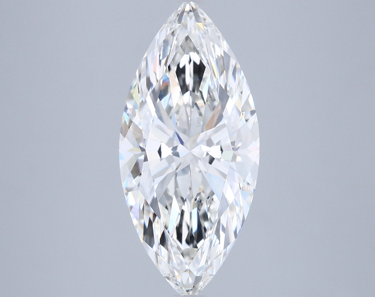 3.02 Carat Marquise Shaped, Ideal Cut, G Color, VS1 Clarity, IGI Certified Lab Grown Diamond