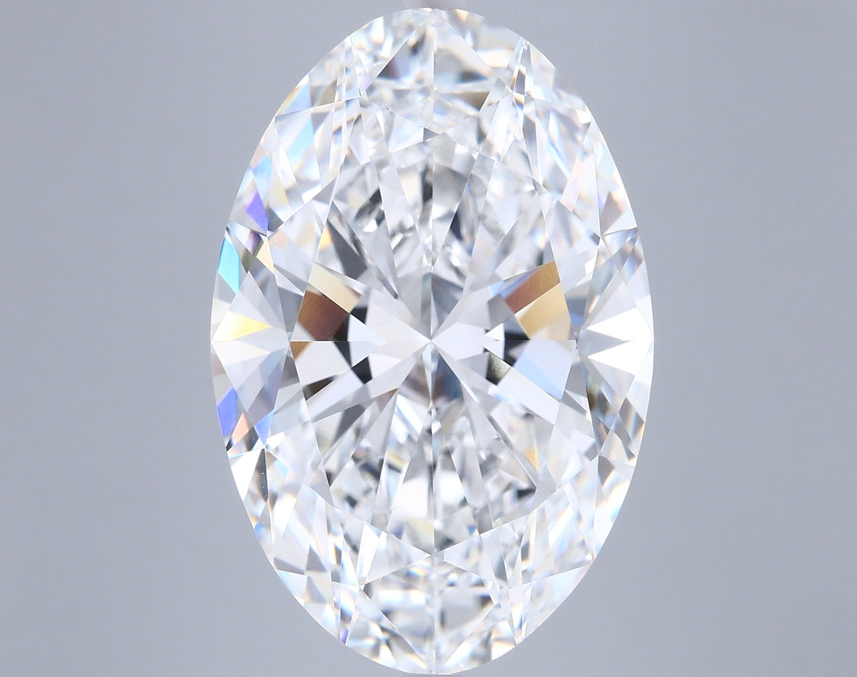 12.58 Carat Oval Shaped, Excellent Cut, F Color, VVS2 Clarity, IGI Certified Lab Grown Diamond