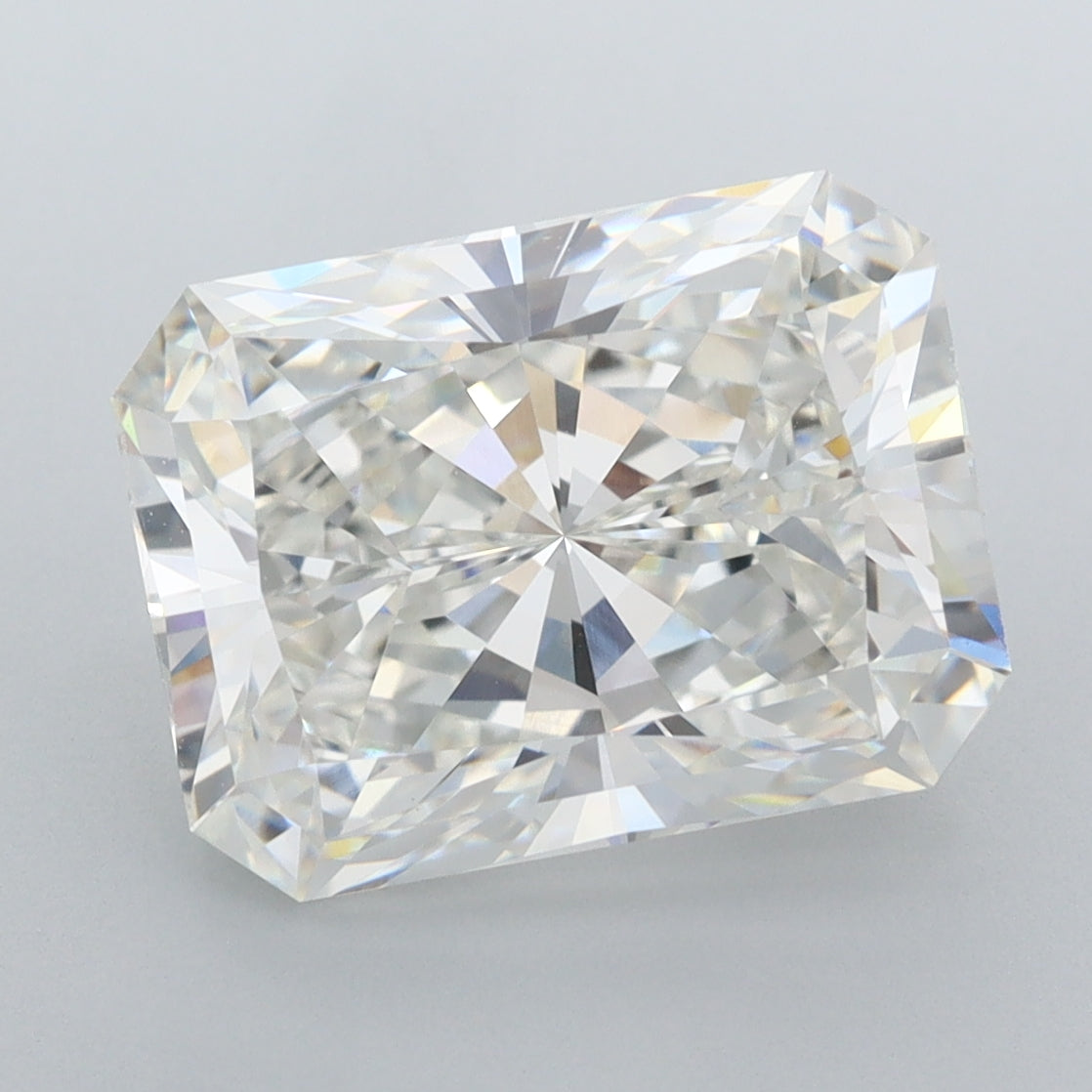 5.12 Carat Radiant Shaped, Excellent Cut, G Color, VVS2 Clarity, IGI Certified Lab Grown Diamond