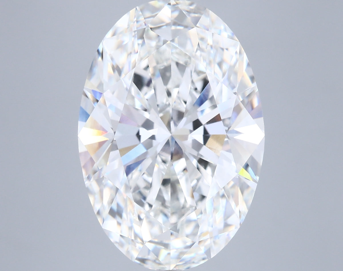 9.09 Carat Oval Shaped, Ideal Cut, F Color, VVS2 Clarity, IGI Certified Lab Grown Diamond