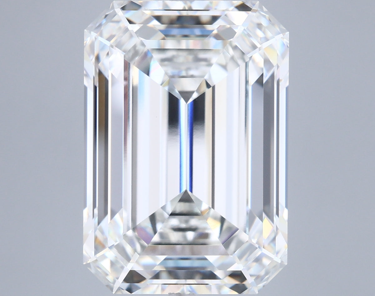 15.08 Carat Emerald Shaped, Ideal Cut, G Color, VVS2 Clarity, IGI Certified Lab Grown Diamond