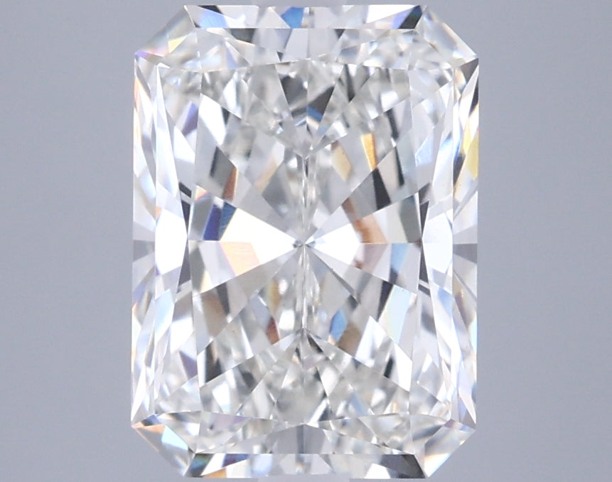 3.02 Carat Radiant Shaped, Ideal Cut, G Color, VVS2 Clarity, IGI Certified Lab Grown Diamond