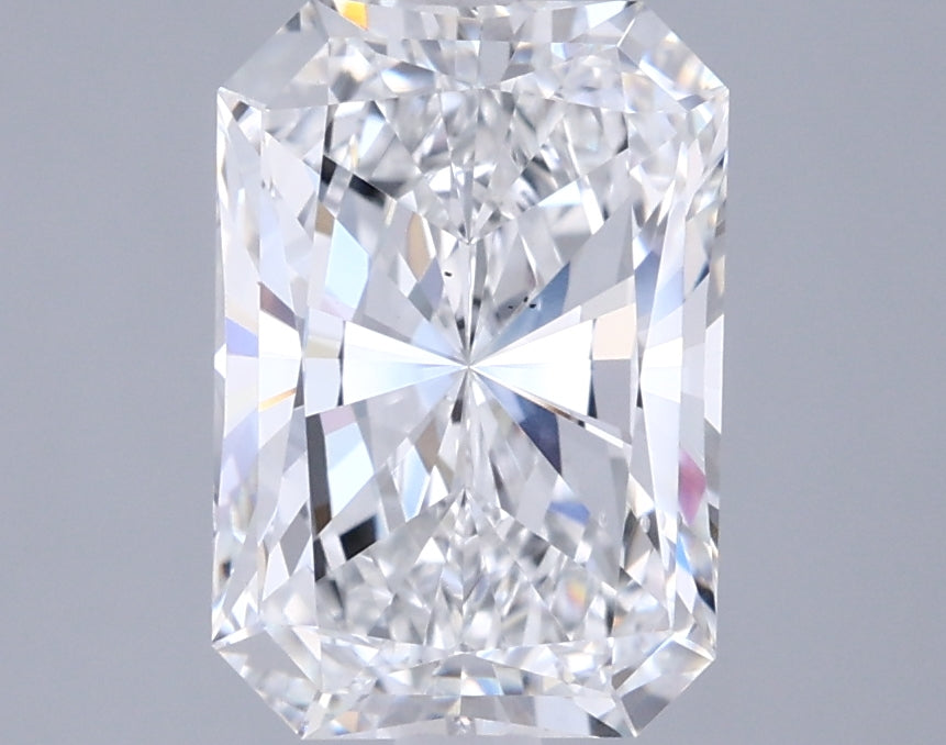 2.54 Carat Radiant Shaped, Ideal Cut, E Color, VS2 Clarity, IGI Certified Lab Grown Diamond