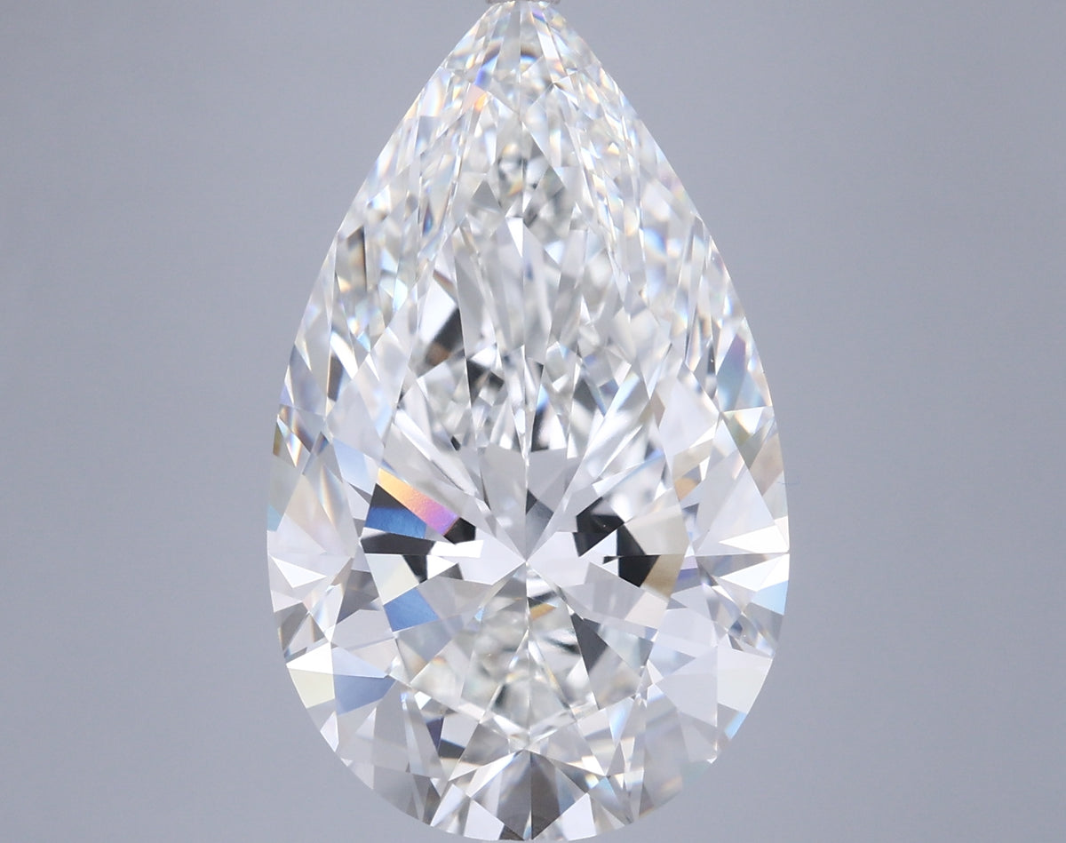 10.03 Carat Pear Shaped, Ideal Cut, G Color, VVS2 Clarity, IGI Certified Lab Grown Diamond