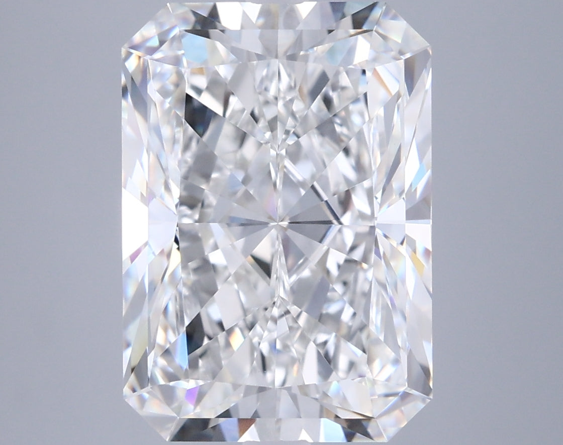 7.02 Carat Radiant Shaped, Excellent Cut, E Color, VVS2 Clarity, IGI Certified Lab Grown Diamond