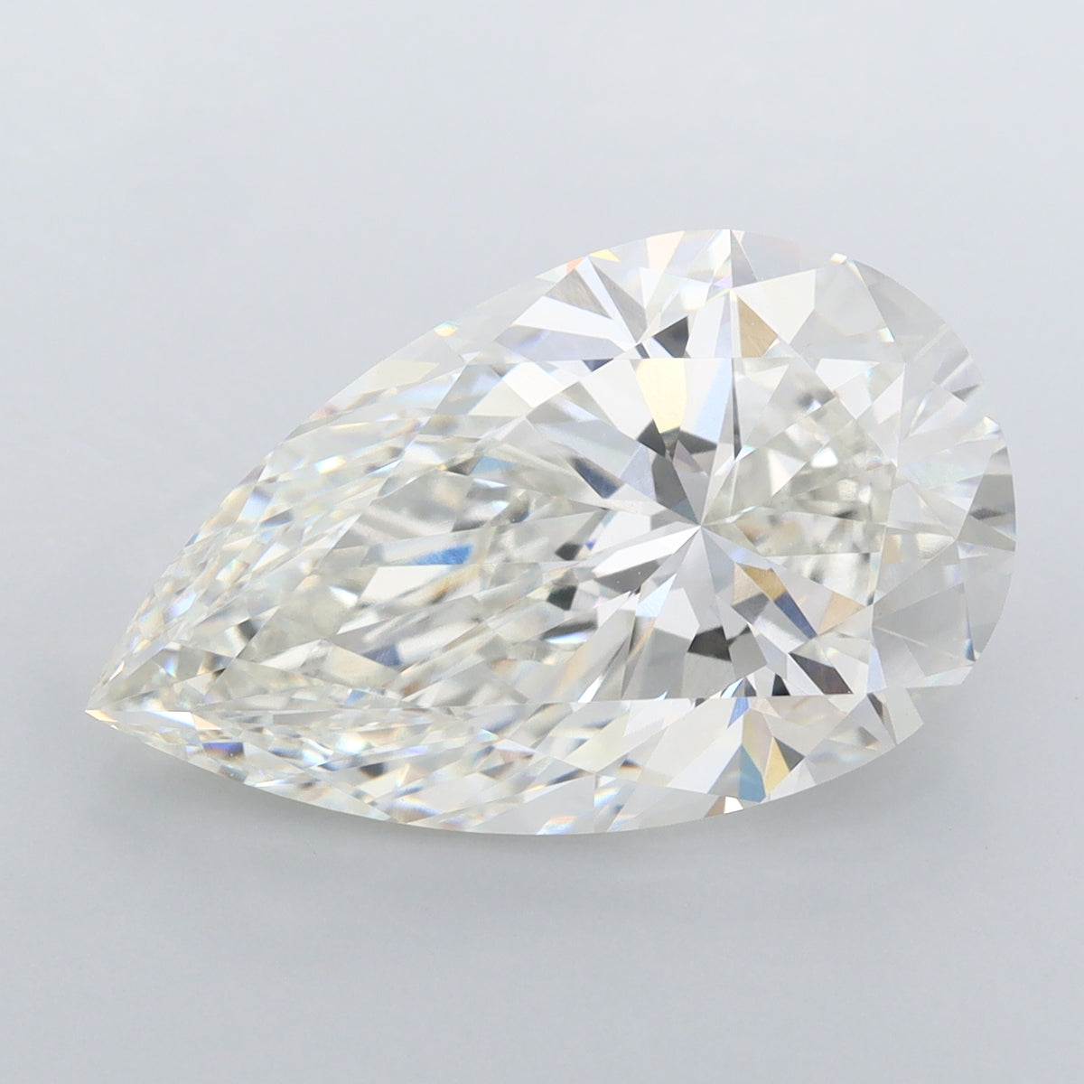 8.04 Carat Pear Shaped, Ideal Cut, G Color, VVS2 Clarity, IGI Certified Lab Grown Diamond