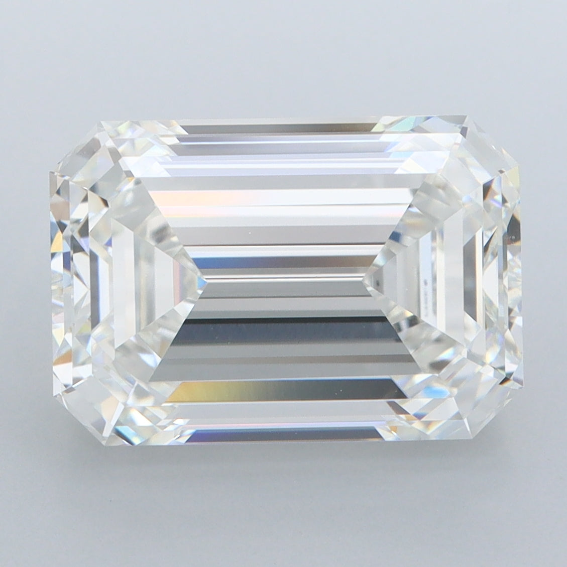 7.05 Carat Emerald Shaped, Ideal Cut, F Color, VVS2 Clarity, IGI Certified Lab Grown Diamond