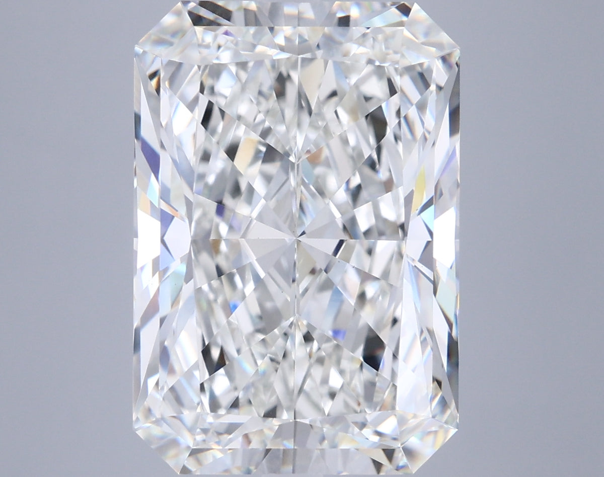 10.51 Carat Radiant Shaped, Ideal Cut, F Color, VVS2 Clarity, IGI Certified Lab Grown Diamond