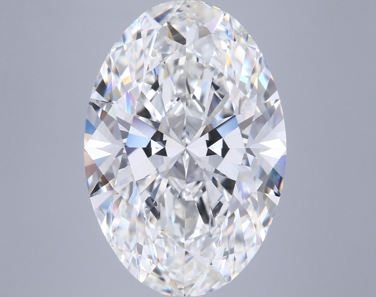 10.07 Carat Oval Shaped, Ideal Cut, F Color, VVS2 Clarity, IGI Certified Lab Grown Diamond