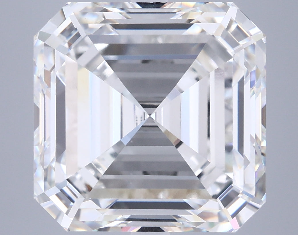 10.51 Carat Asscher Shaped, Very Good Cut, F Color, VVS2 Clarity, IGI Certified Lab Grown Diamond