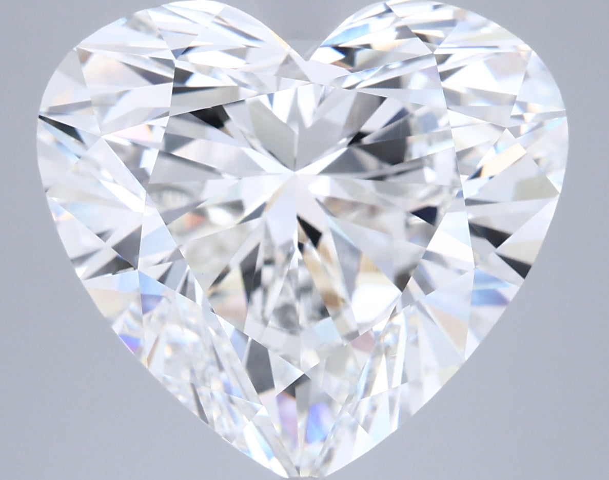 10.07 Carat Heart Shaped, Ideal Cut, F Color, VVS2 Clarity, IGI Certified Lab Grown Diamond