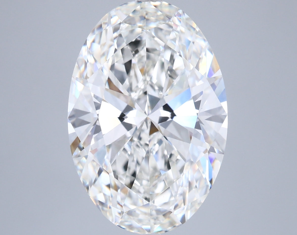6.01 Carat Oval Shaped, Ideal Cut, F Color, VVS2 Clarity, IGI Certified Lab Grown Diamond