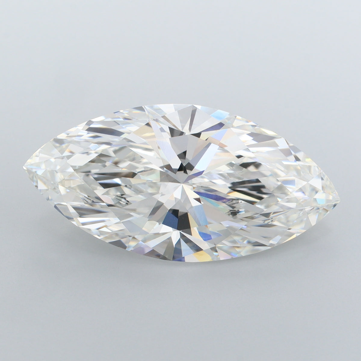 8.06 Carat Marquise Shaped, Ideal Cut, G Color, VVS2 Clarity, IGI Certified Lab Grown Diamond