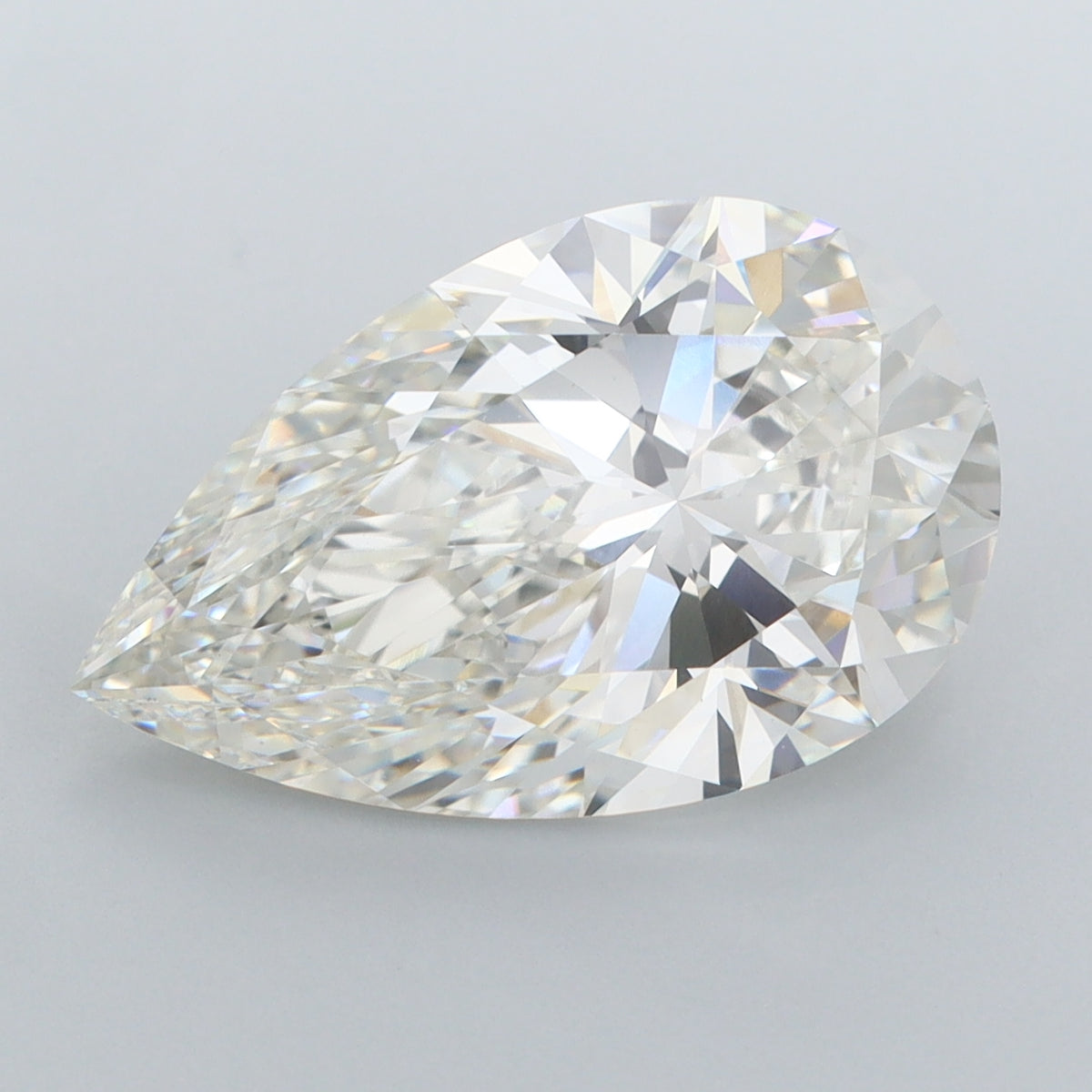 5.04 Carat Pear Shaped, Ideal Cut, G Color, VVS2 Clarity, IGI Certified Lab Grown Diamond
