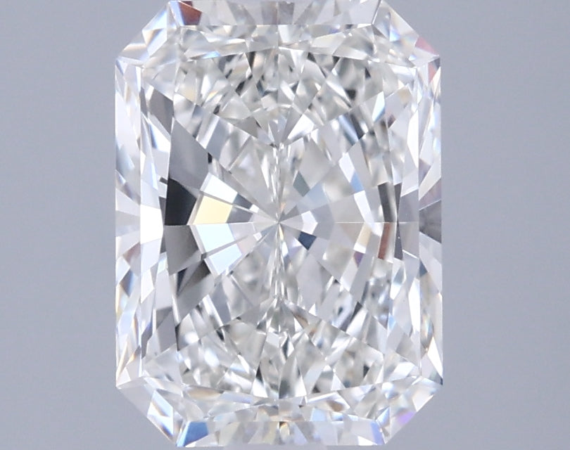 2.04 Carat Radiant Shaped, Excellent Cut, G Color, VVS2 Clarity, IGI Certified Lab Grown Diamond