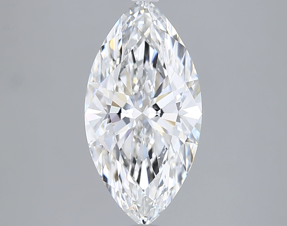 3.06 Carat Marquise Shaped, Ideal Cut, F Color, VVS1 Clarity, IGI Certified Lab Grown Diamond