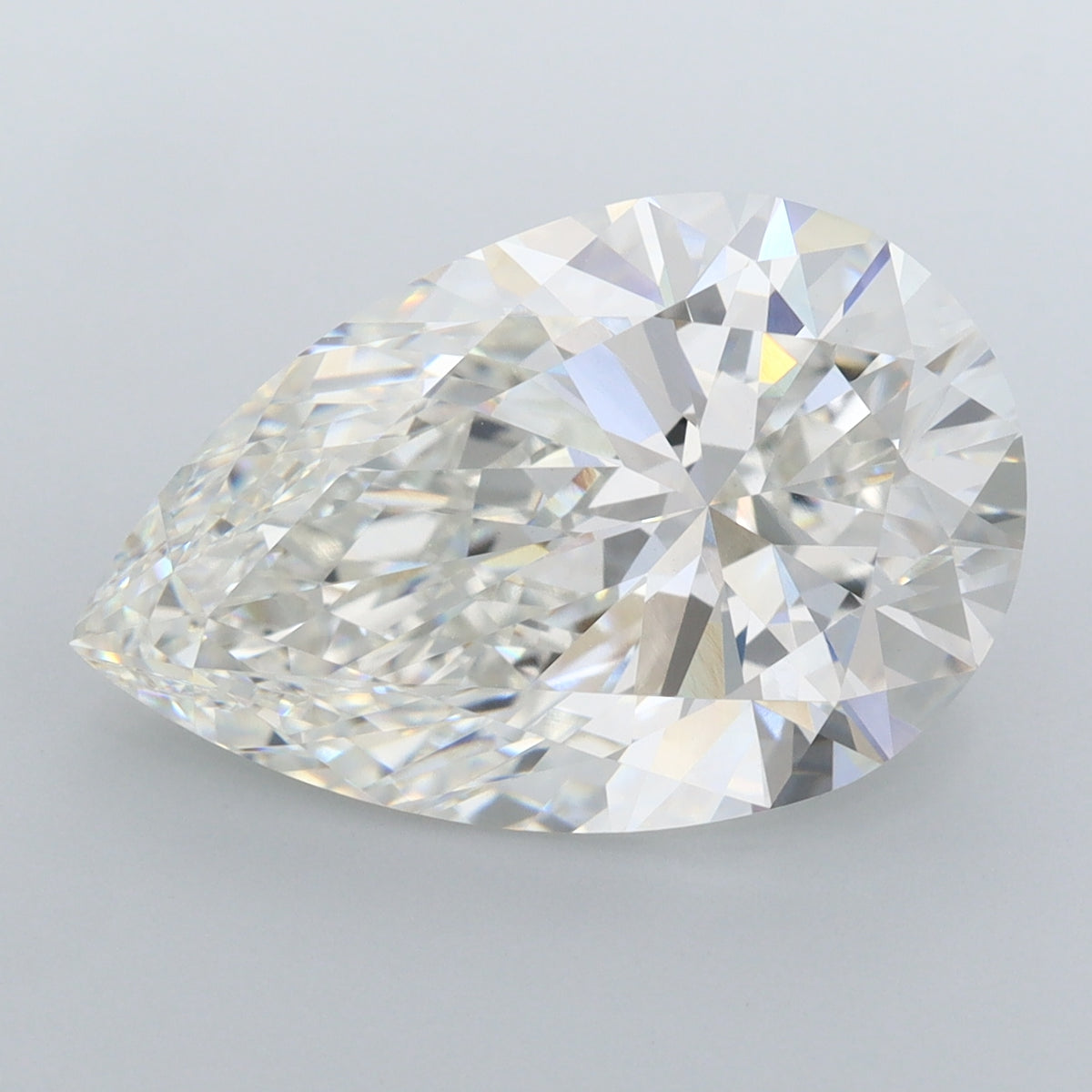 8.04 Carat Pear Shaped, Ideal Cut, G Color, VVS2 Clarity, IGI Certified Lab Grown Diamond
