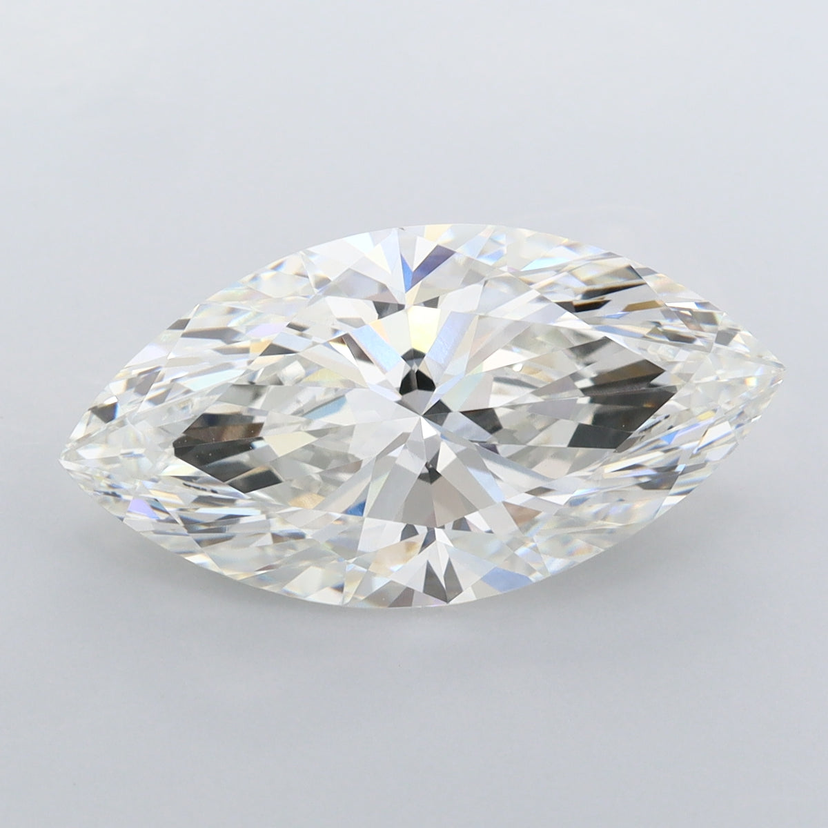 5.51 Carat Marquise Shaped, Ideal Cut, G Color, VVS2 Clarity, IGI Certified Lab Grown Diamond