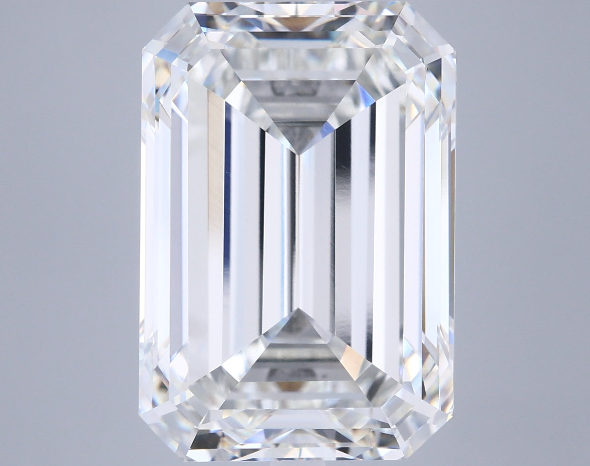 15.01 Carat Emerald Shaped, Ideal Cut, G Color, VVS2 Clarity, IGI Certified Lab Grown Diamond