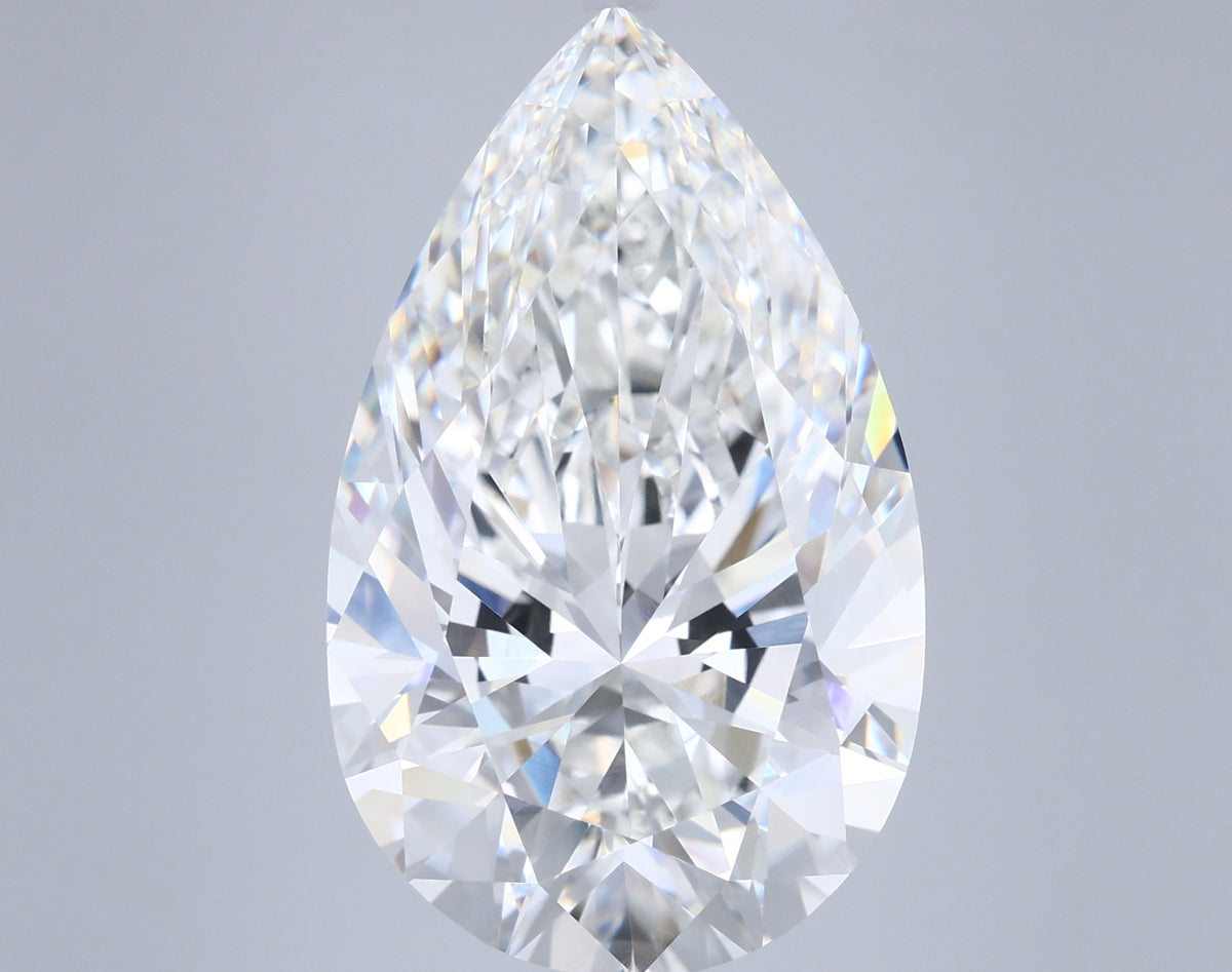 11.04 Carat Pear Shaped, Excellent Cut, G Color, VVS2 Clarity, IGI Certified Lab Grown Diamond