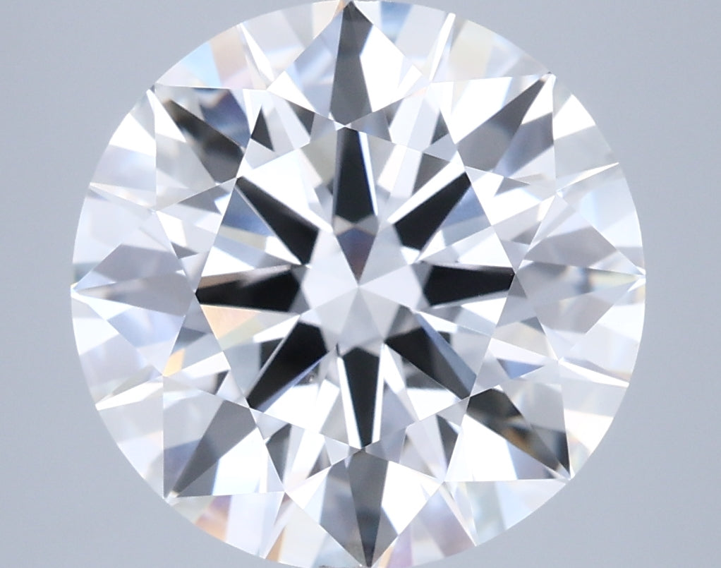 6.04 Carat Round Shaped, Very Good Cut, F Color, VVS2 Clarity, IGI Certified Lab Grown Diamond