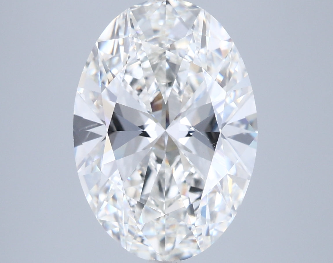 4.00 Carat Oval Shaped, Ideal Cut, F Color, VS2 Clarity, IGI Certified Lab Grown Diamond