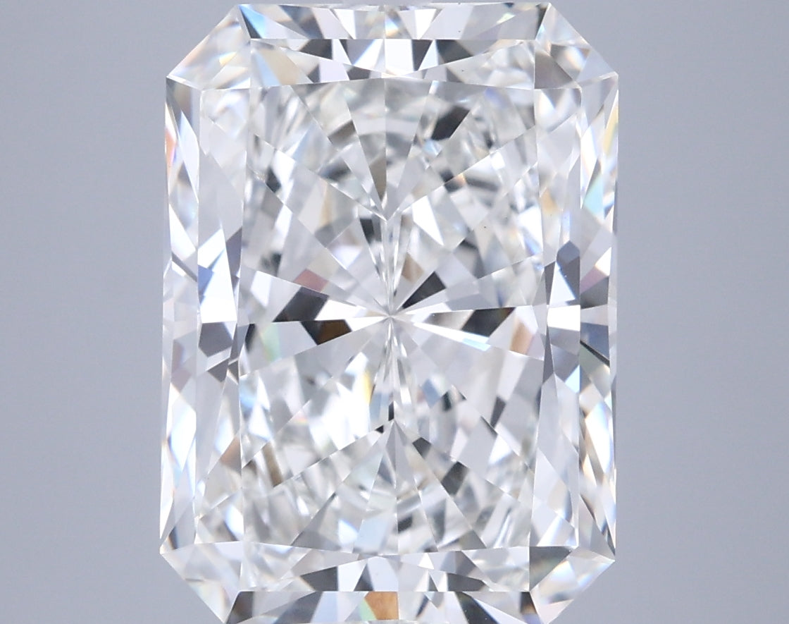 6.79 Carat Radiant Shaped, Ideal Cut, G Color, VS1 Clarity, IGI Certified Lab Grown Diamond