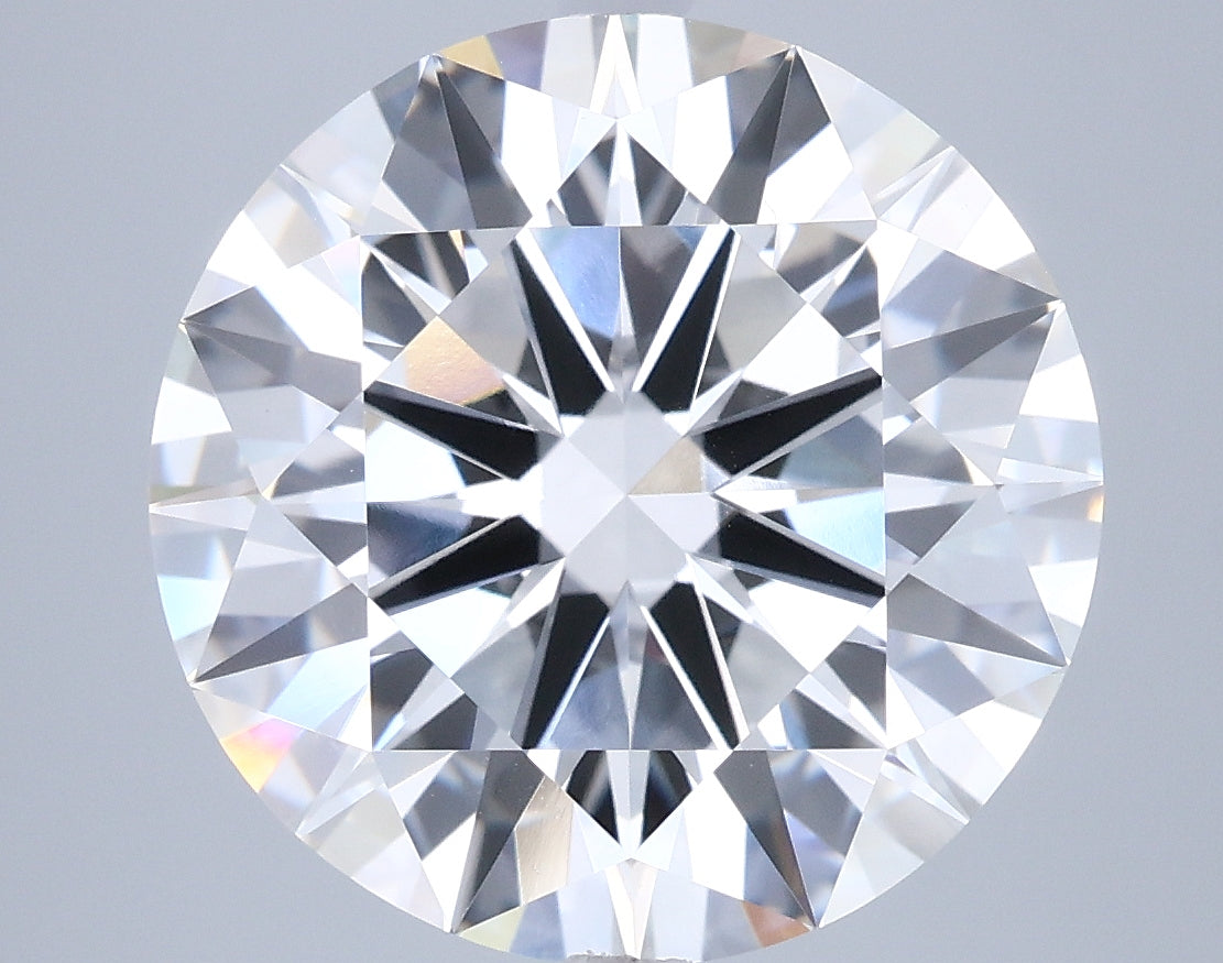 6.81 Carat Round Shaped, Ideal Cut, F Color, VVS2 Clarity, IGI Certified Lab Grown Diamond