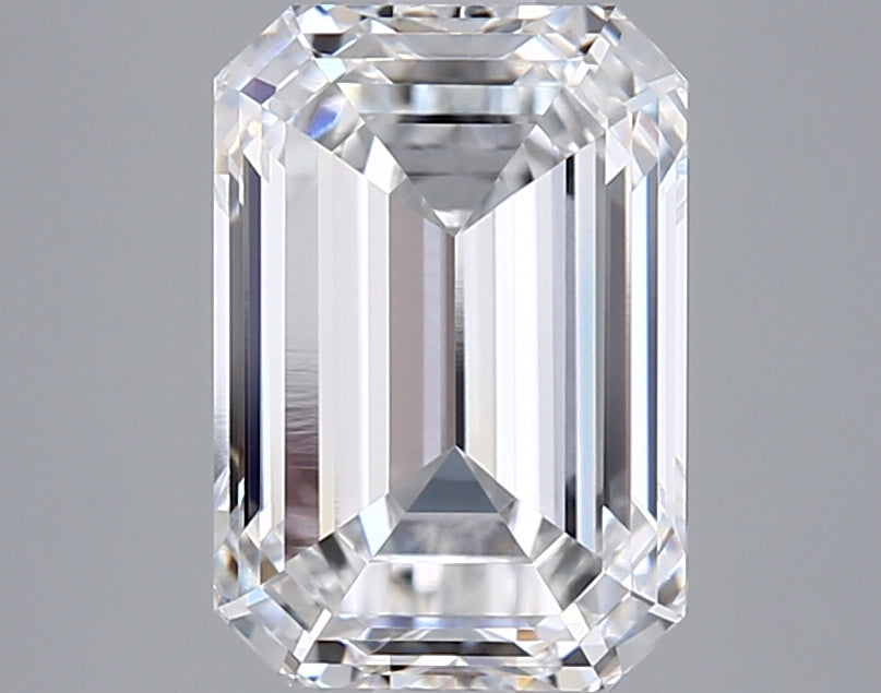 3.01 Carat Emerald Shaped, Ideal Cut, E Color, VVS1 Clarity, IGI Certified Lab Grown Diamond