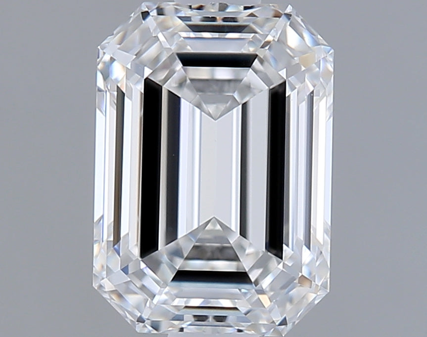 1.56 Carat Emerald Shaped, Ideal Cut, E Color, VVS1 Clarity, IGI Certified Lab Grown Diamond