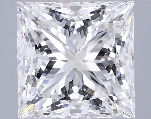 2.07 Carat Princess Shaped, Ideal Cut, G Color, VVS2 Clarity, IGI Certified Lab Grown Diamond