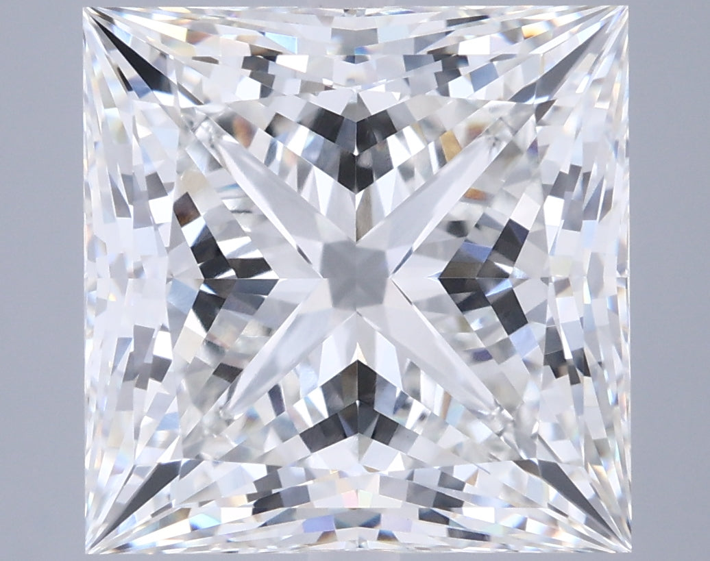 10.43 Carat Princess Shaped, Ideal Cut, G Color, VVS2 Clarity, IGI Certified Lab Grown Diamond