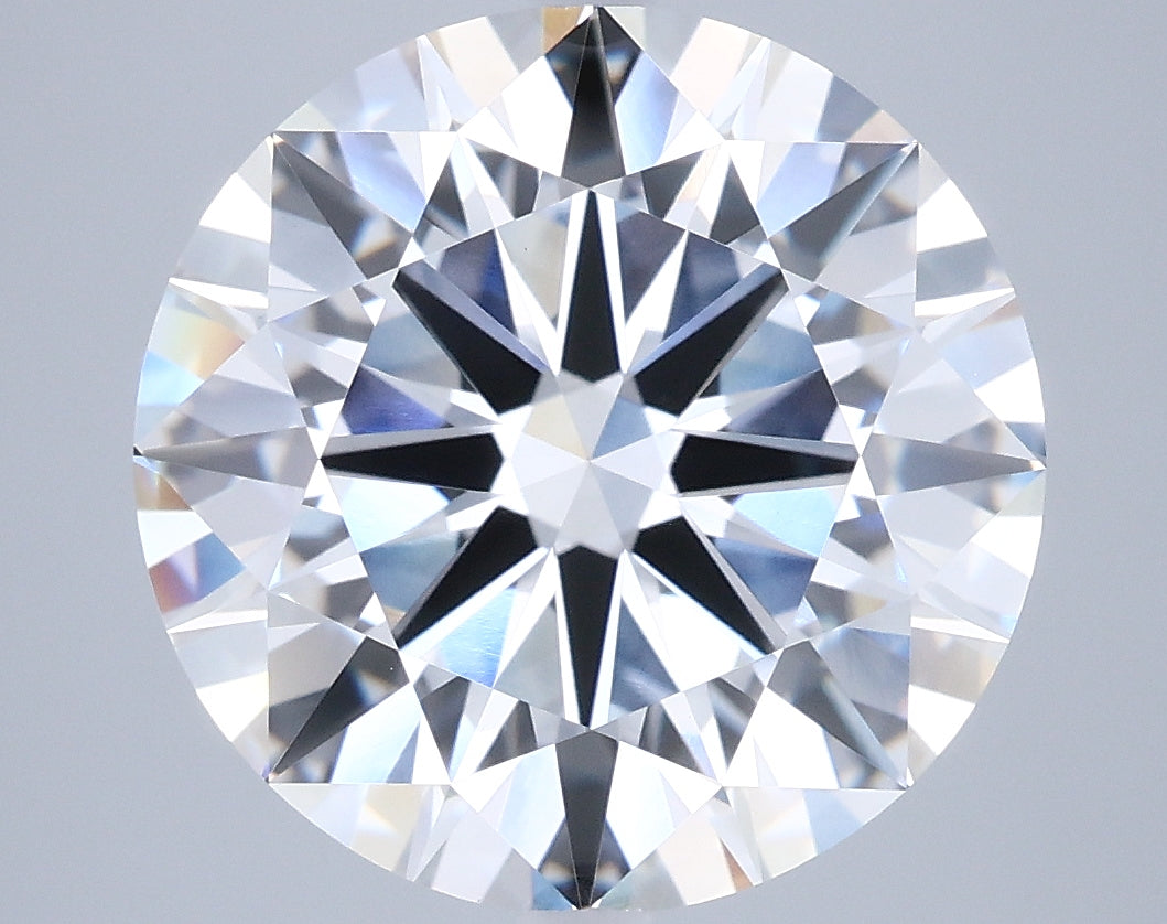 6.05 Carat Round Shaped, Ideal Cut, E Color, VVS2 Clarity, IGI Certified Lab Grown Diamond