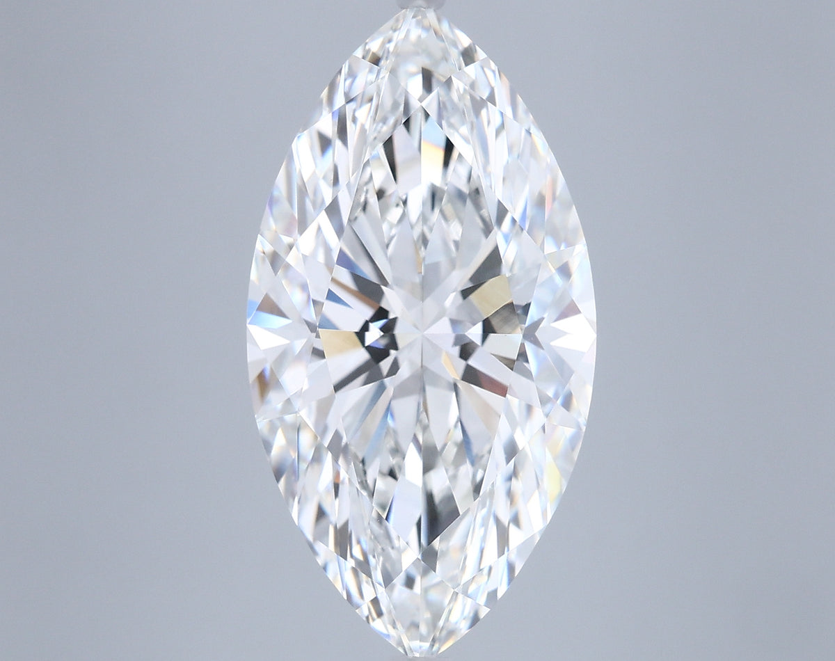 7.00 Carat Marquise Shaped, Ideal Cut, F Color, VVS2 Clarity, IGI Certified Lab Grown Diamond