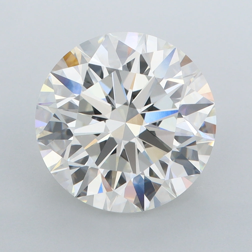 4.03 Carat Round Shaped, Ideal Cut, G Color, VVS2 Clarity, IGI Certified Lab Grown Diamond