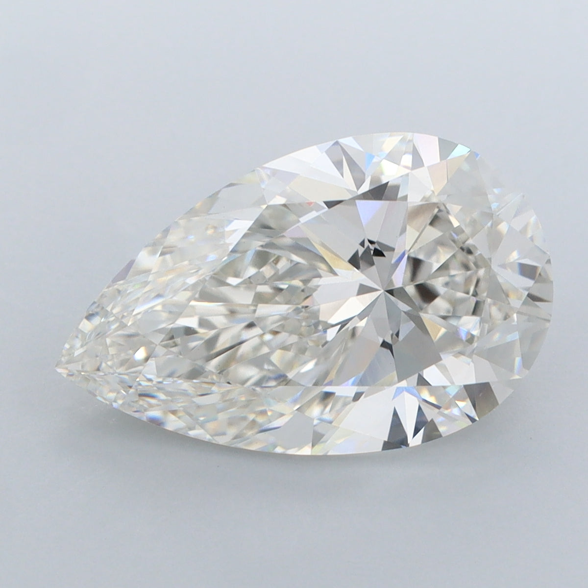 5.03 Carat Pear Shaped, Ideal Cut, G Color, VS1 Clarity, IGI Certified Lab Grown Diamond