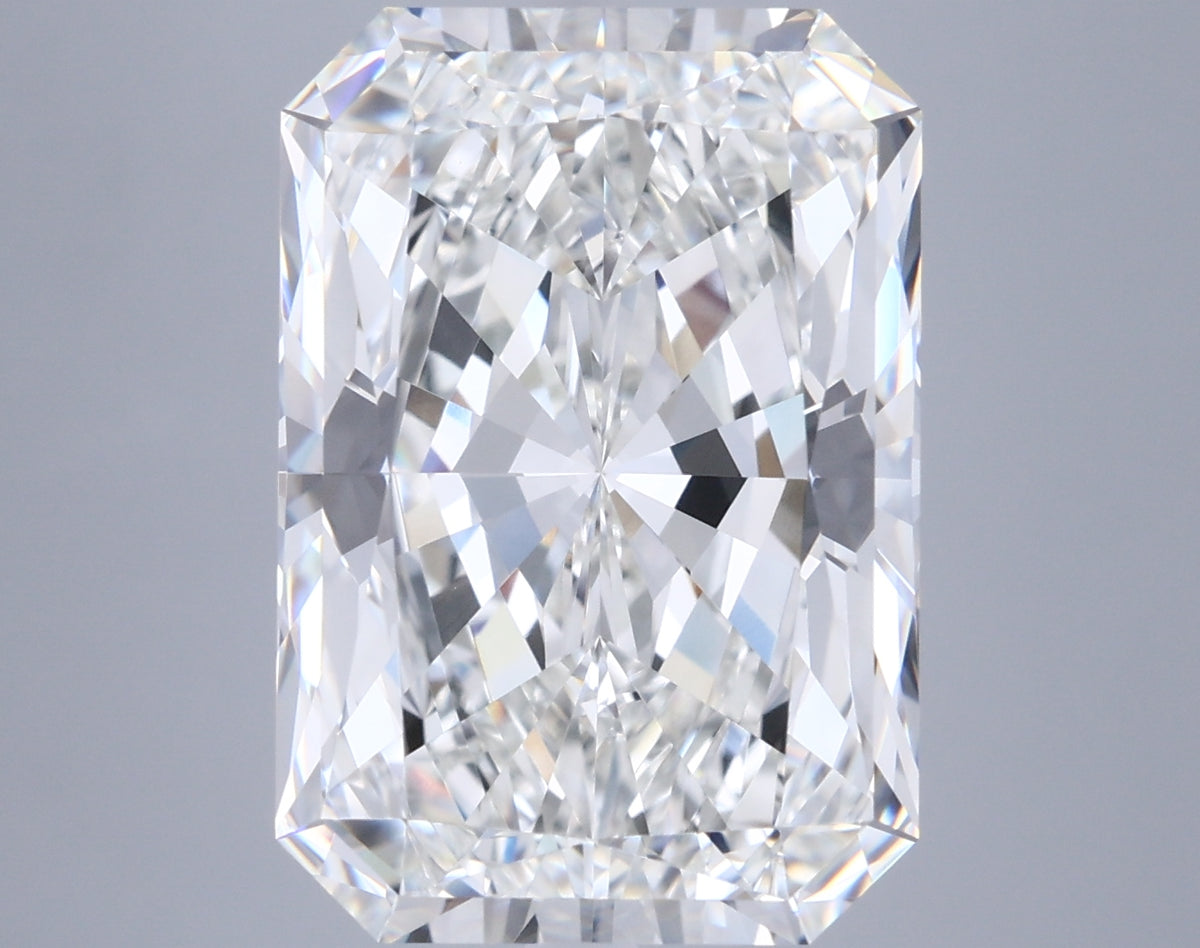 10.14 Carat Radiant Shaped, Ideal Cut, F Color, VVS2 Clarity, IGI Certified Lab Grown Diamond