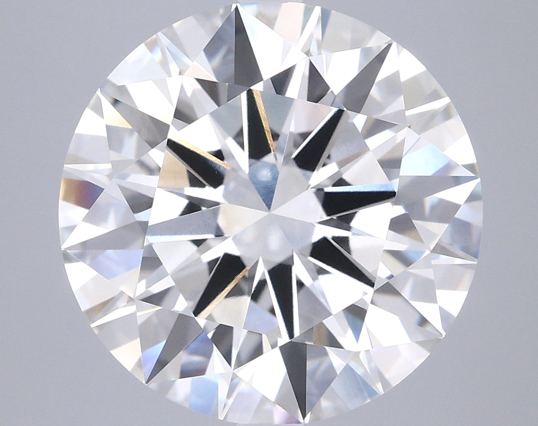 6.07 Carat Round Shaped, Ideal Cut, F Color, VVS1 Clarity, IGI Certified Lab Grown Diamond